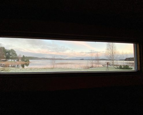 Näkymä saunasta